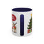 Christmas Mug - Happy Holidays Callout Santa Tree Presents Reindeer