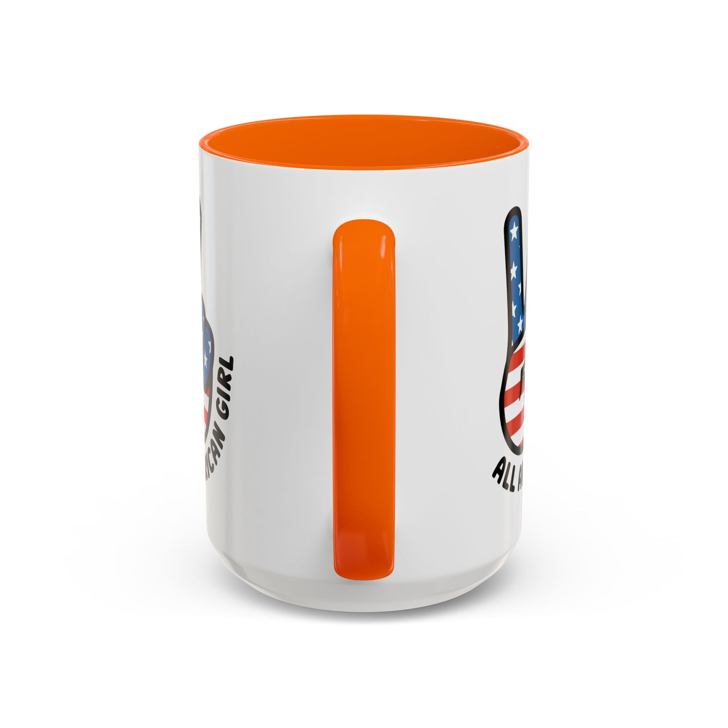 4th of July Mug - All American Girl Peace Sign