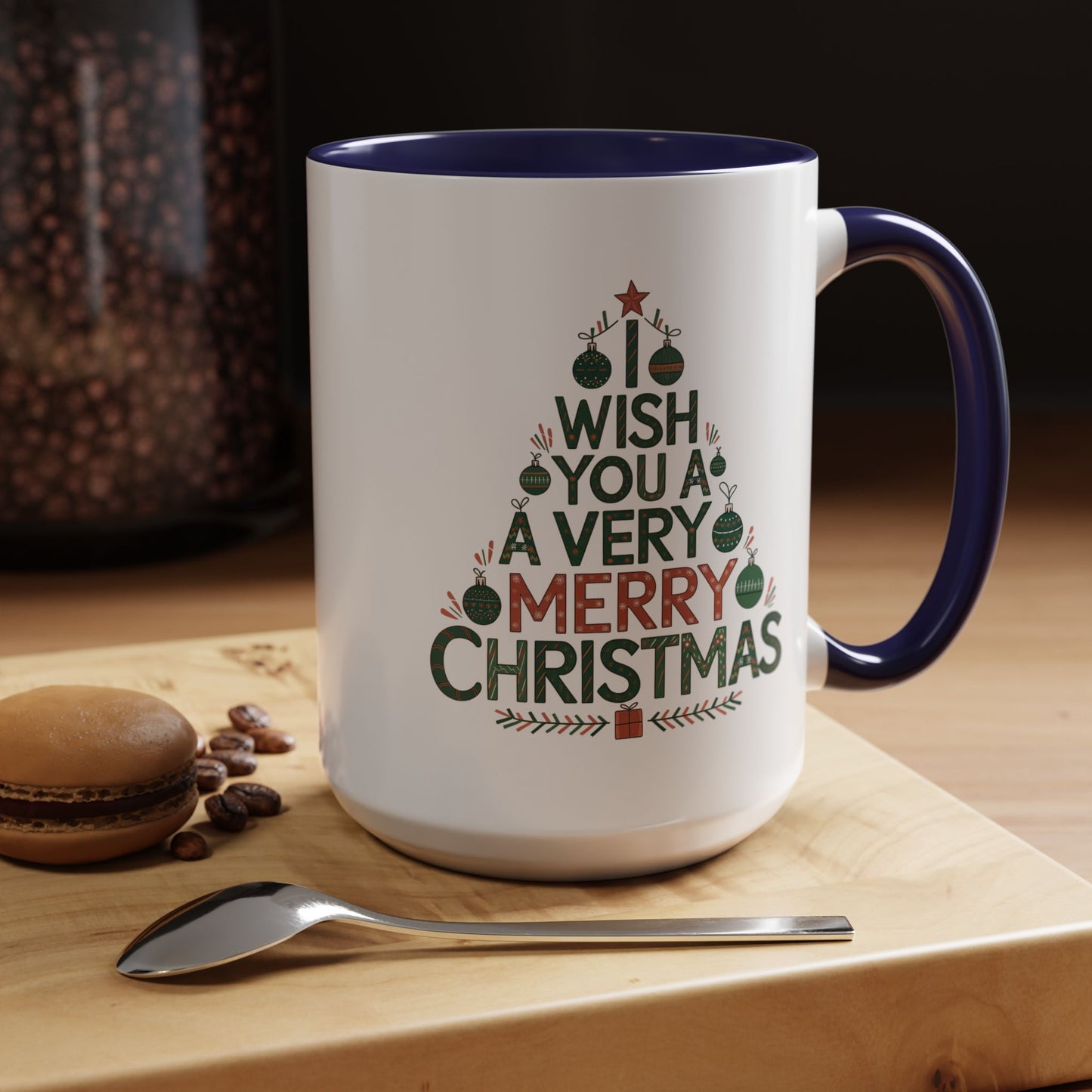 Christmas Mug - I Wish You a Merry Christmas Tree
