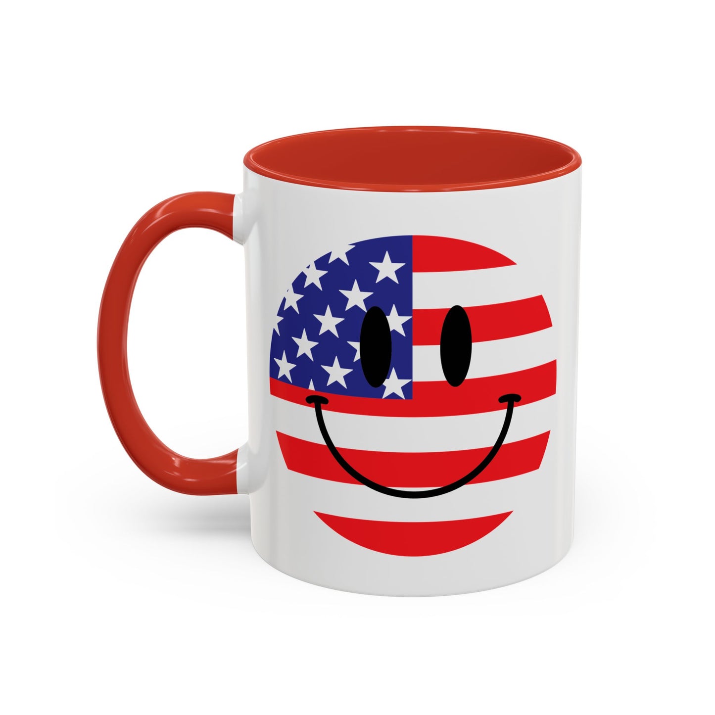 4th of July Mug - America Smiley Face