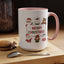 Christmas Mug - Merry Christmas Red & Green Text Santa Cute Animals