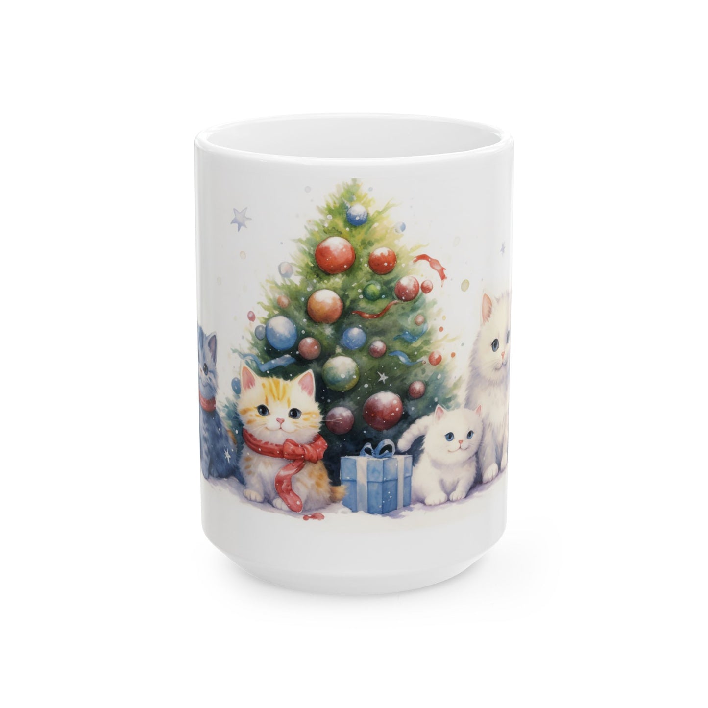 Christmas Mug - Cats Tree Presents