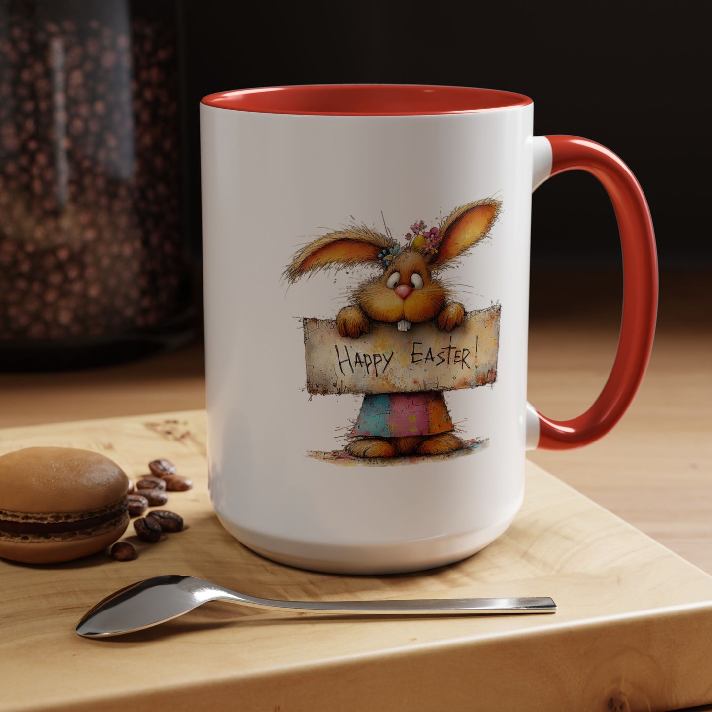 Easter Mug - Happy Easter Bunny Sign