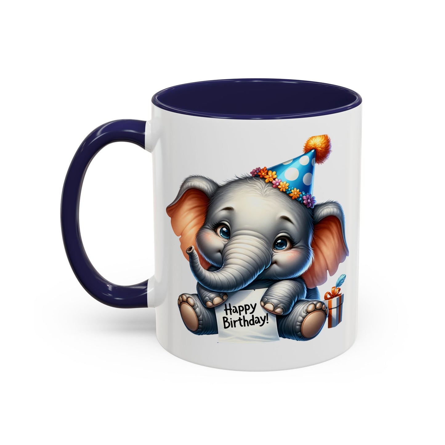 Birthday Mug - Happy Birthday Elephant Clipart