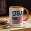 4th of July Mug - USA & Flag