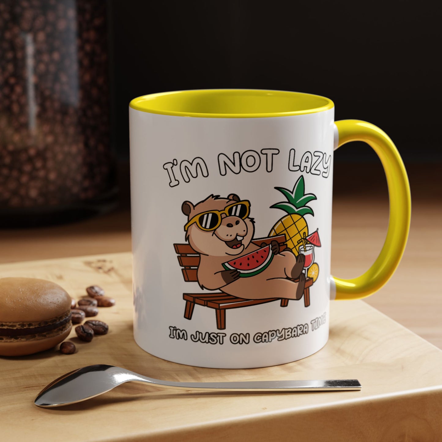 Humor Mug - I'm Not Lazy Capybara