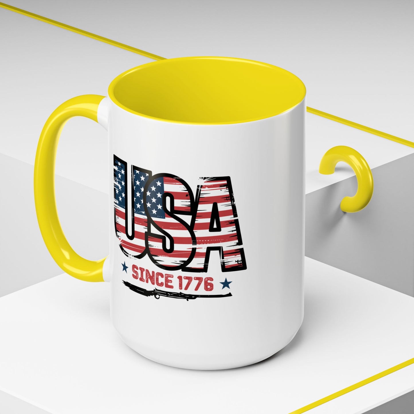 4th of July Mug - USA Since 1776 Gun