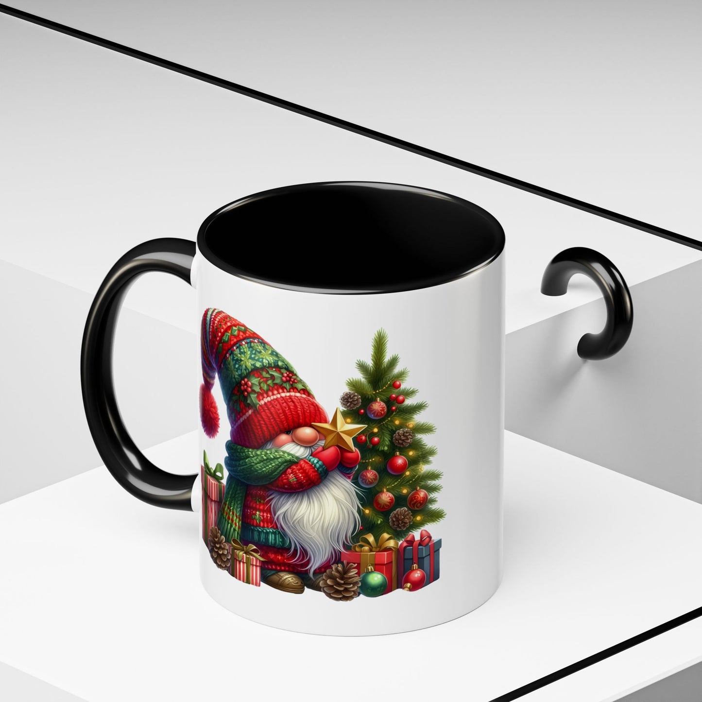 Christmas Mug - Gnome with Christmas Tree Star