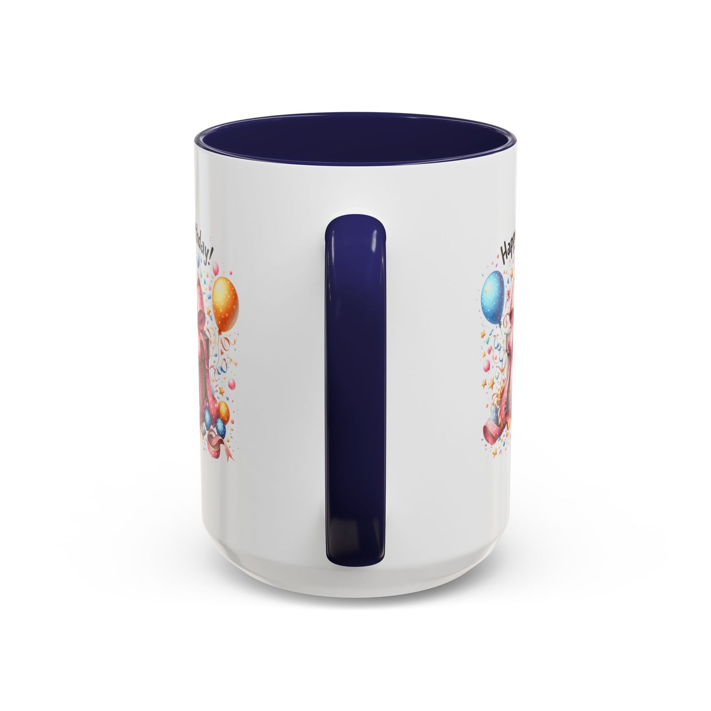 Birthday Mug - Happy Birthday Pink Ribbon Present