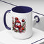 Christmas Mug - Burgundy Snowman