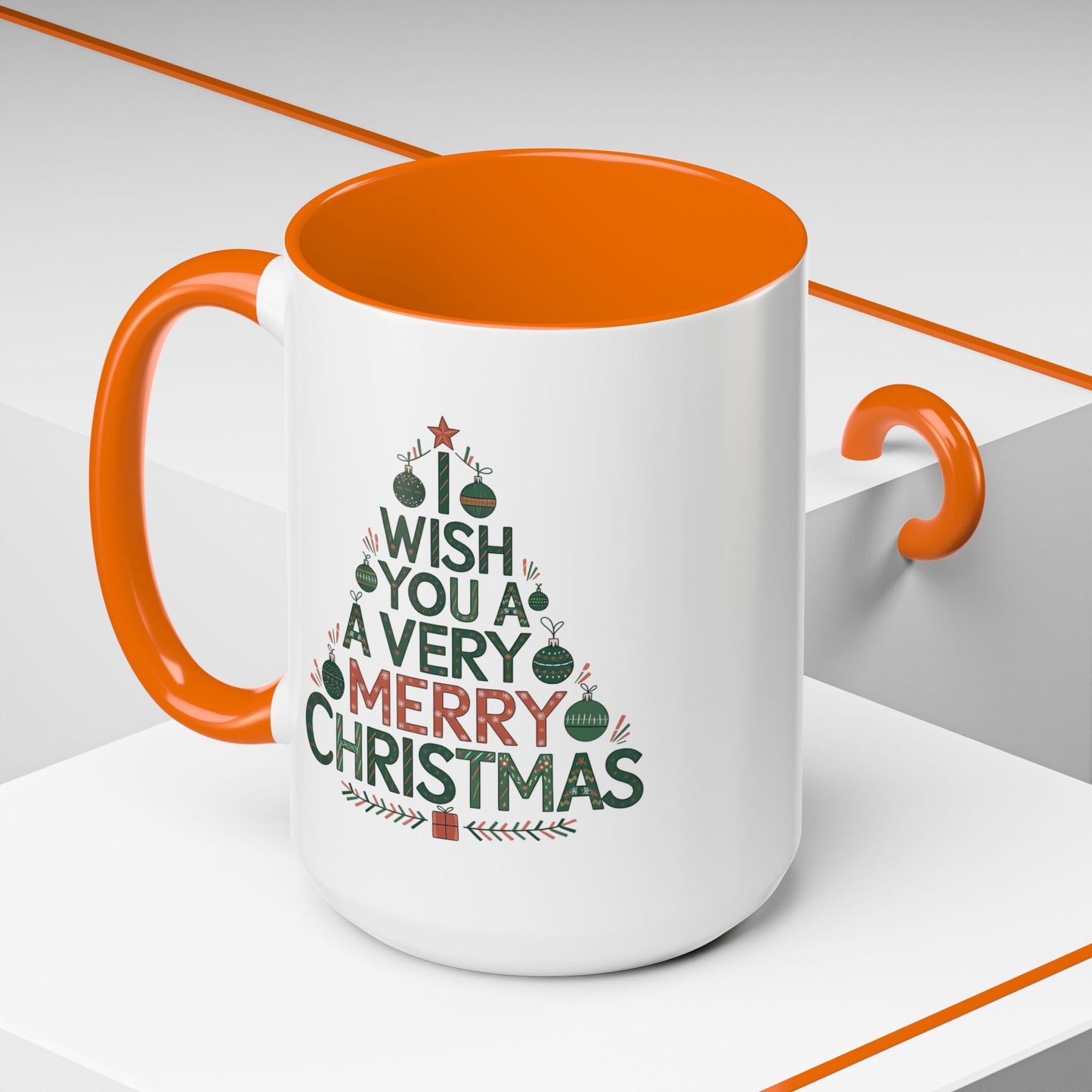 Christmas Mug - I Wish You a Merry Christmas Tree