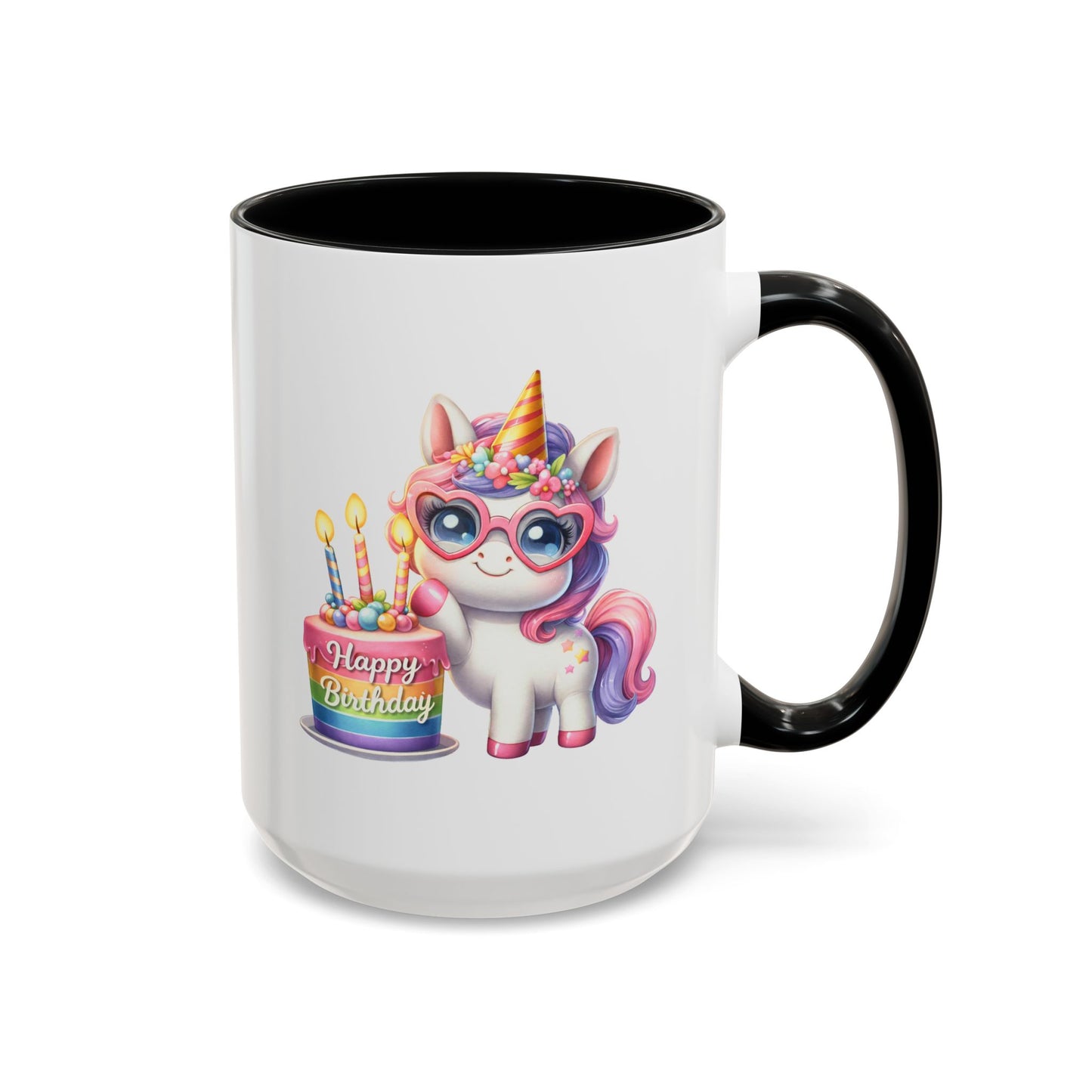 Birthday Mug - Unicorn Candles