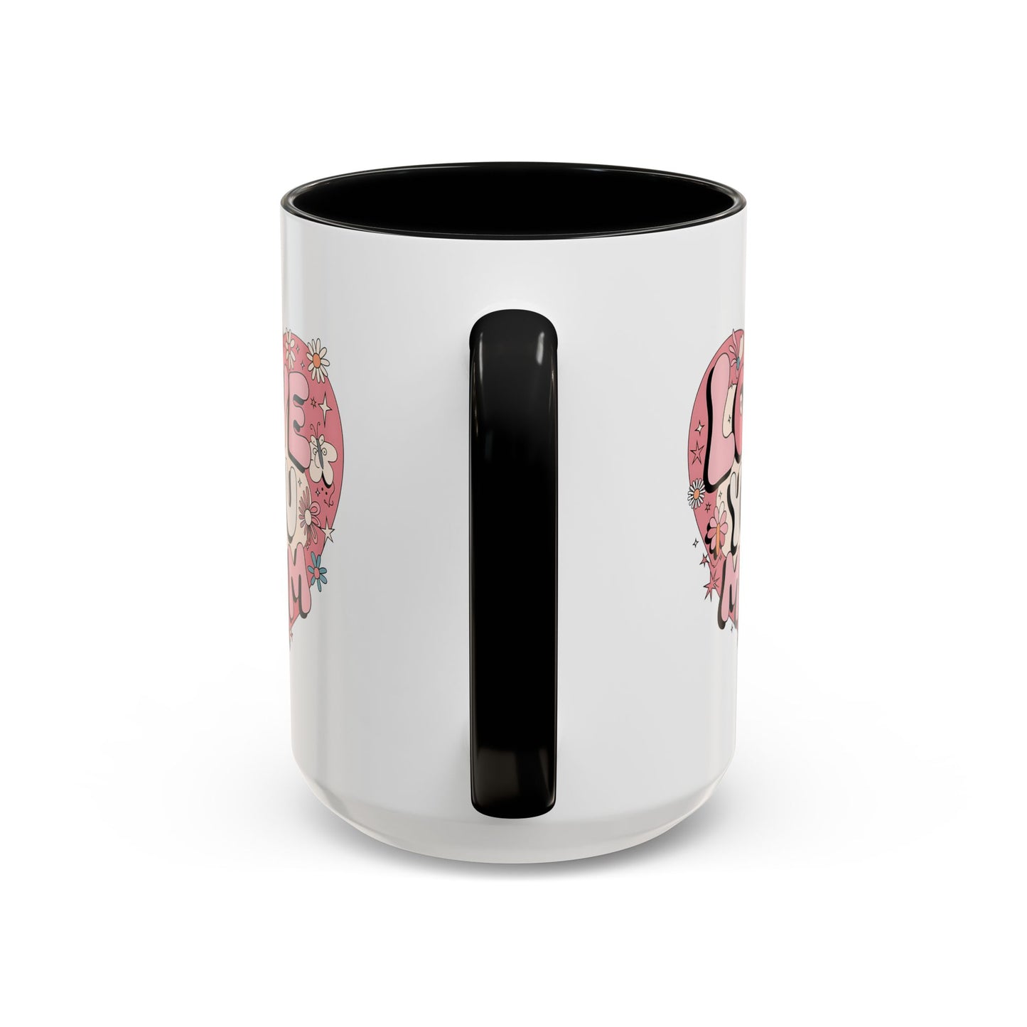 Mother's Day Mug - Love You Mom Retro Heart