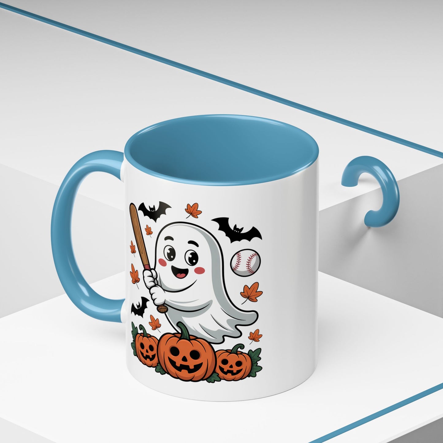 Halloween Mug - Ghost With Baseball Bat