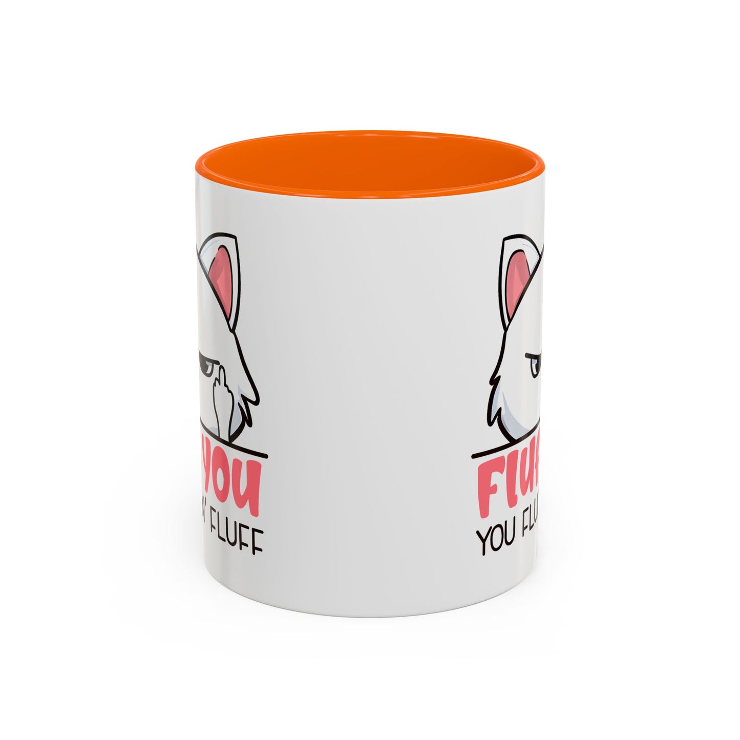 Adult Mug - Fluff You White Cat