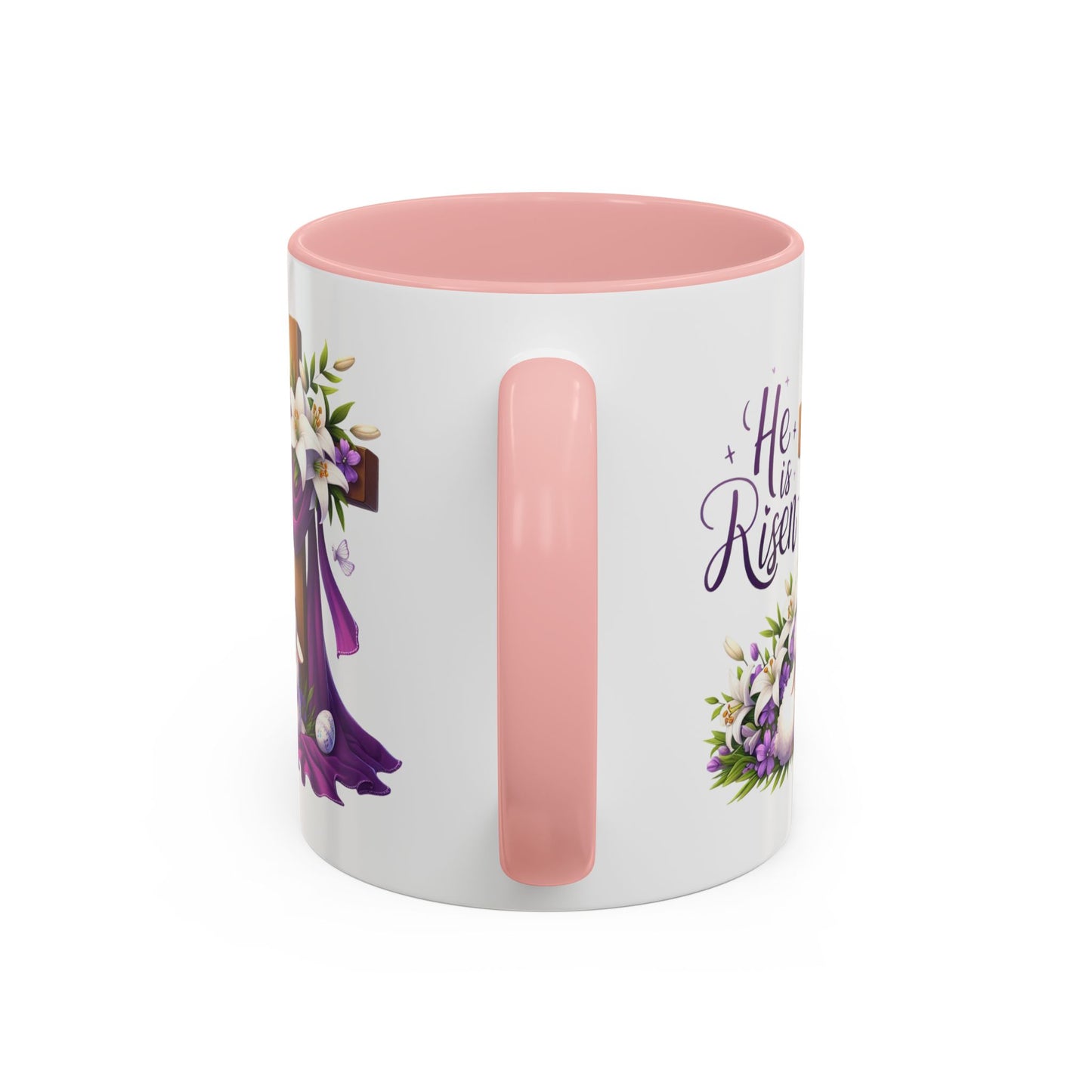 Easter Mug - He Is Risen Cross