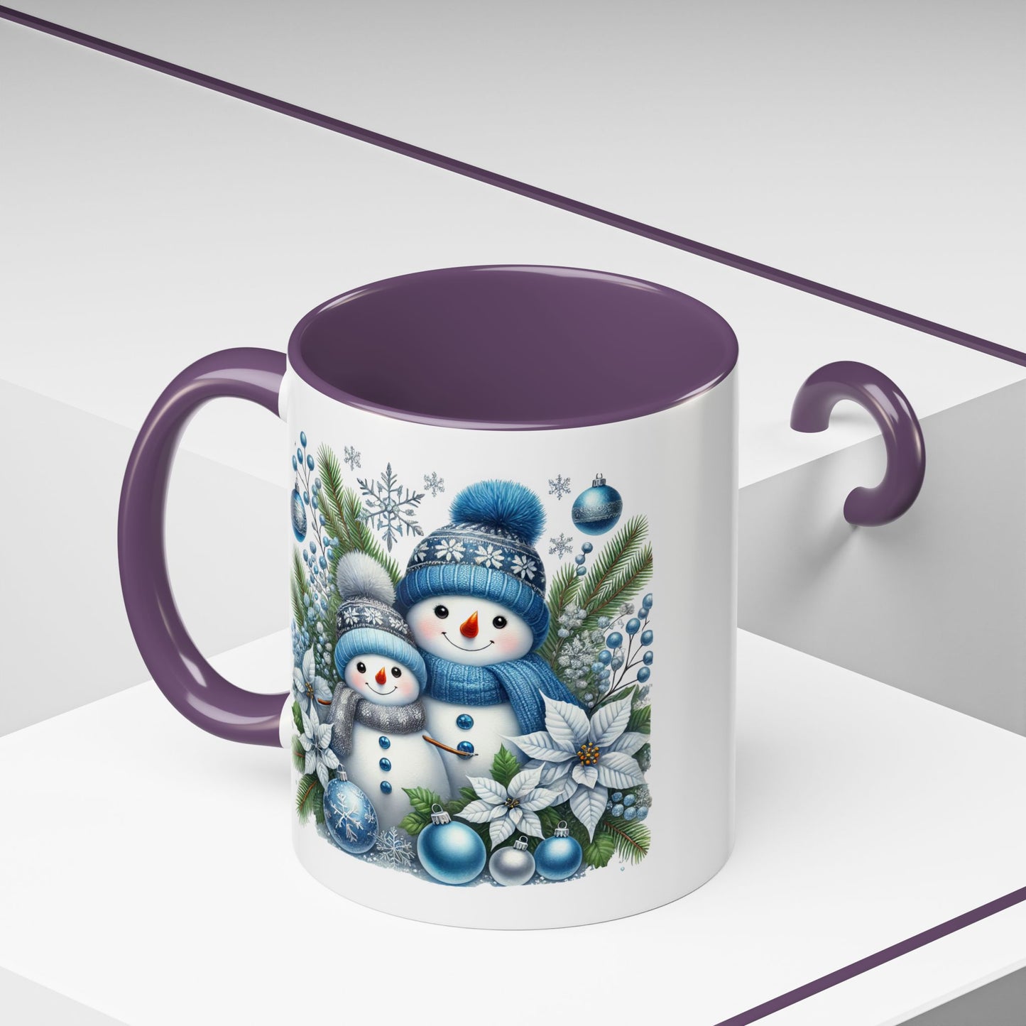 Christmas Mug - Blue Snowman Child