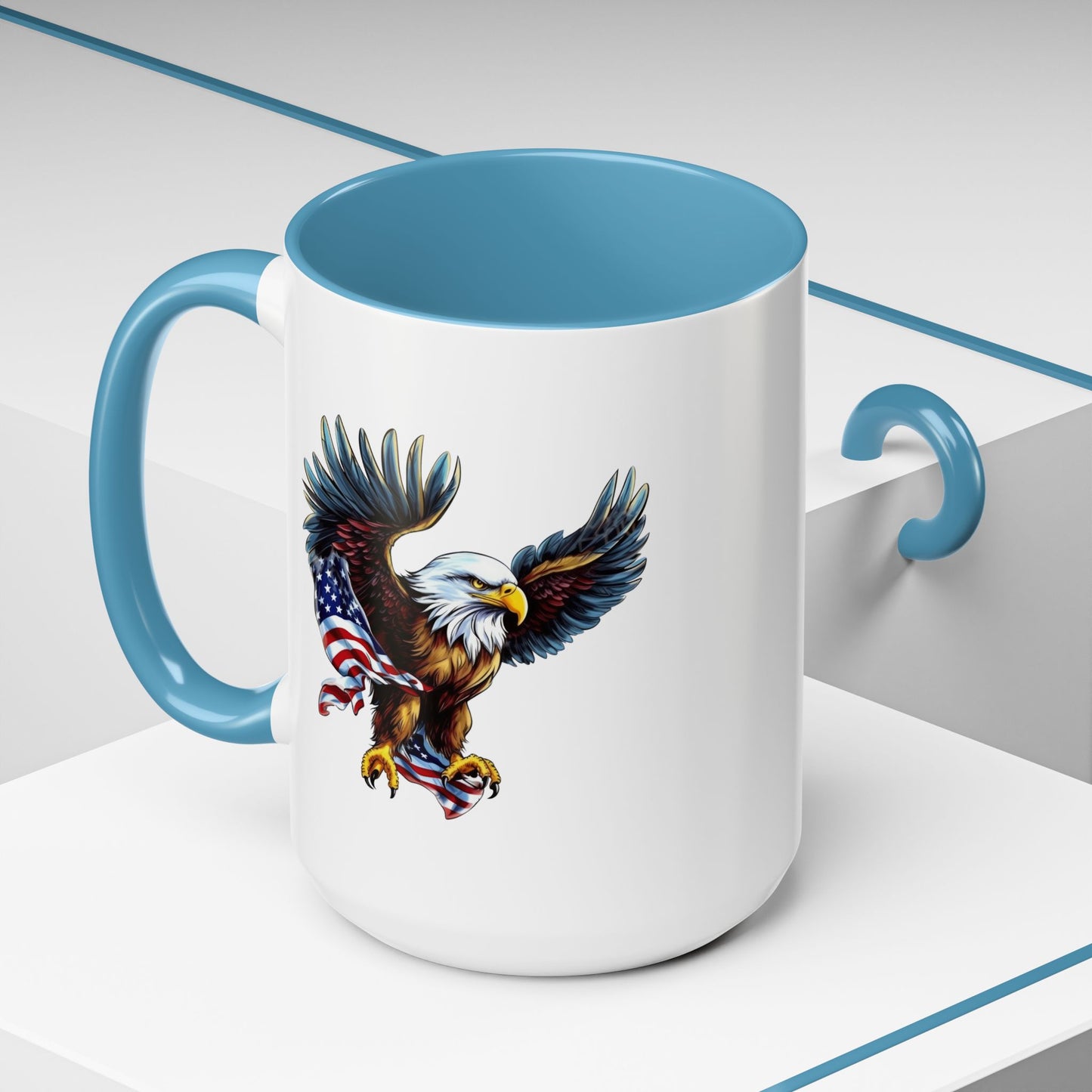 4th of July Mug - American Bald Eagle Flag 7