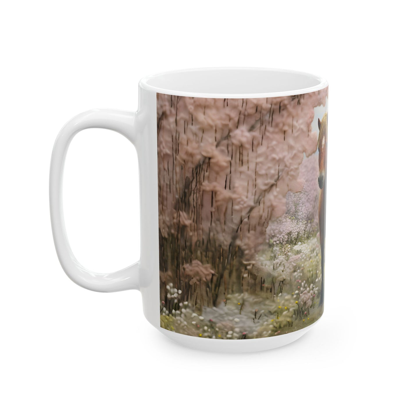 Artistic Mug - Felted Horse 3