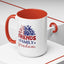 4th of July Mug - Friends Family Freedom Sunflower
