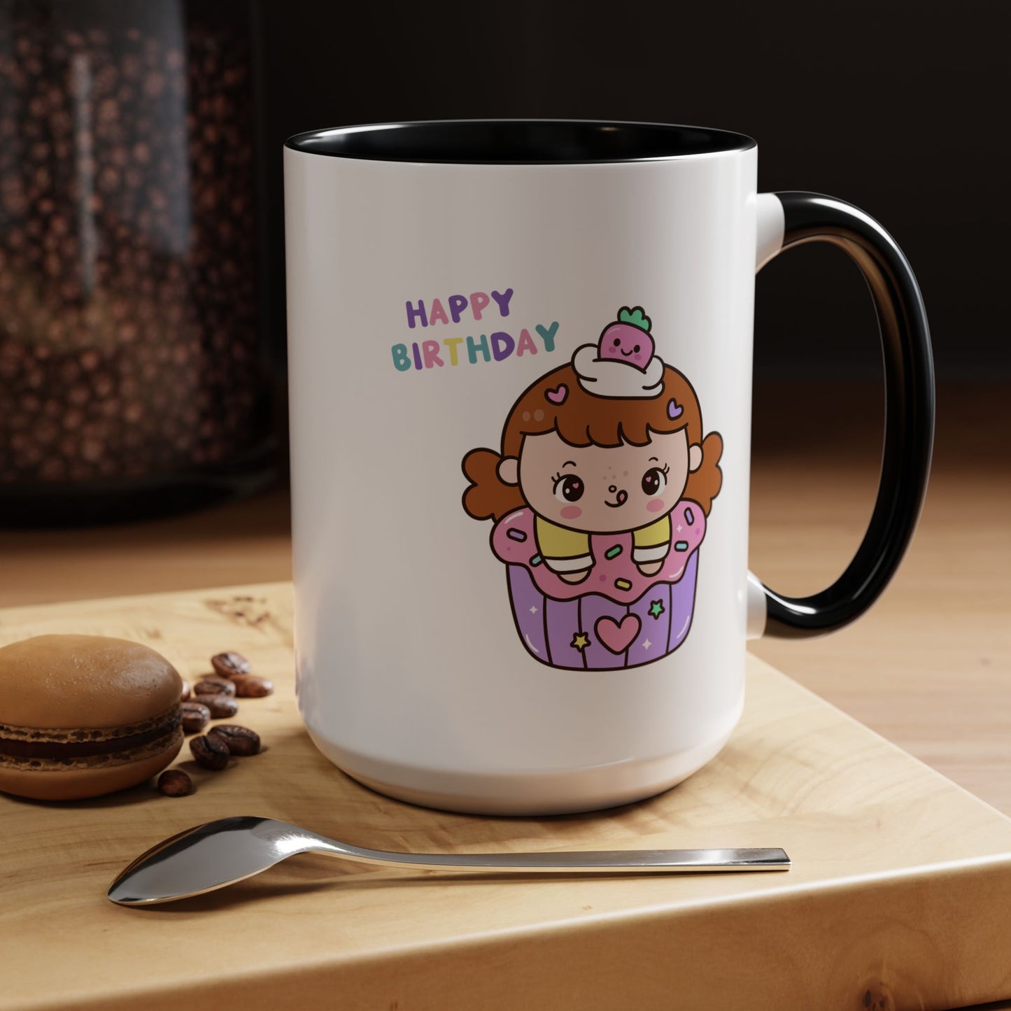 Birthday Mug - Cute Girl Cupcake
