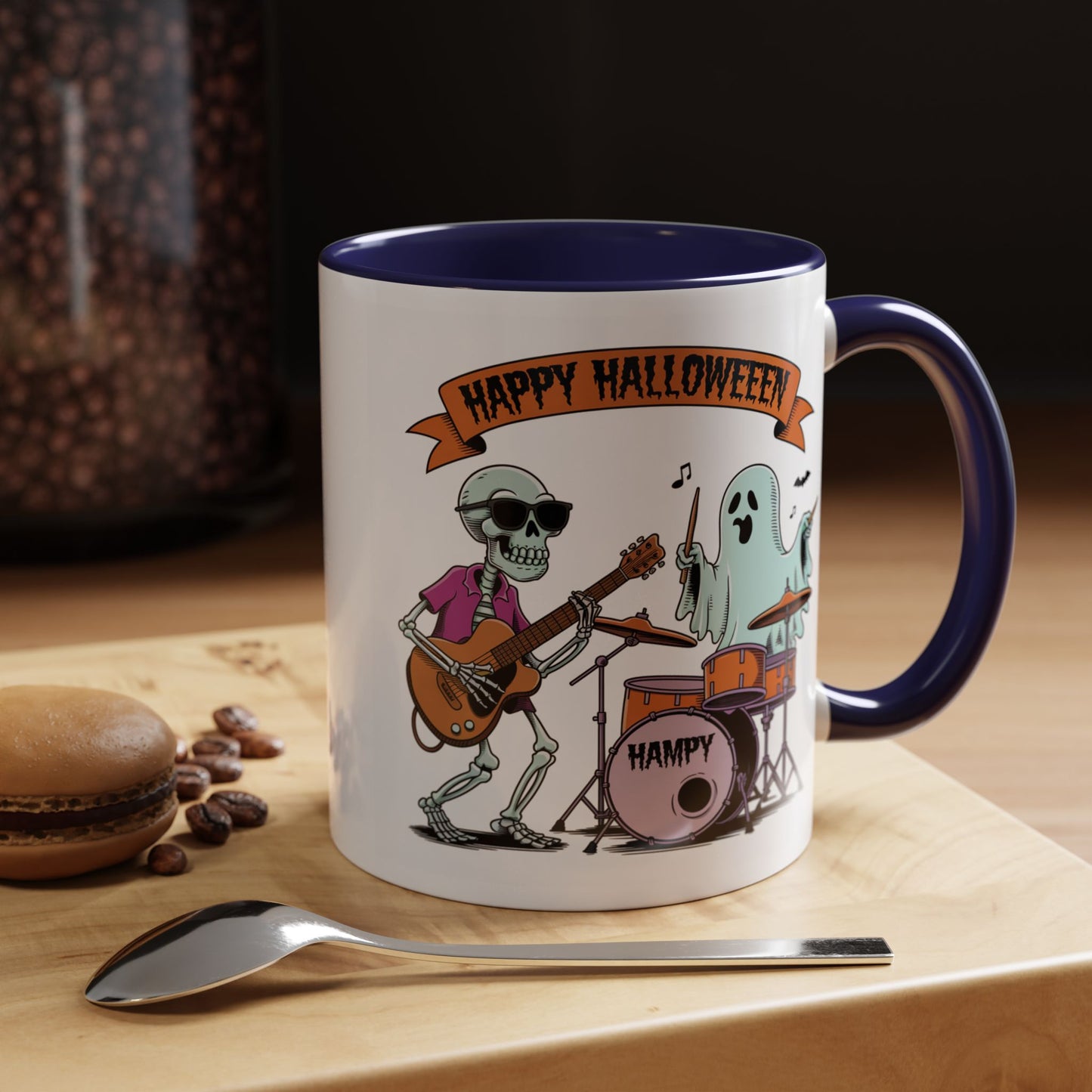 Halloween Mug - Skeleton & Ghost Band