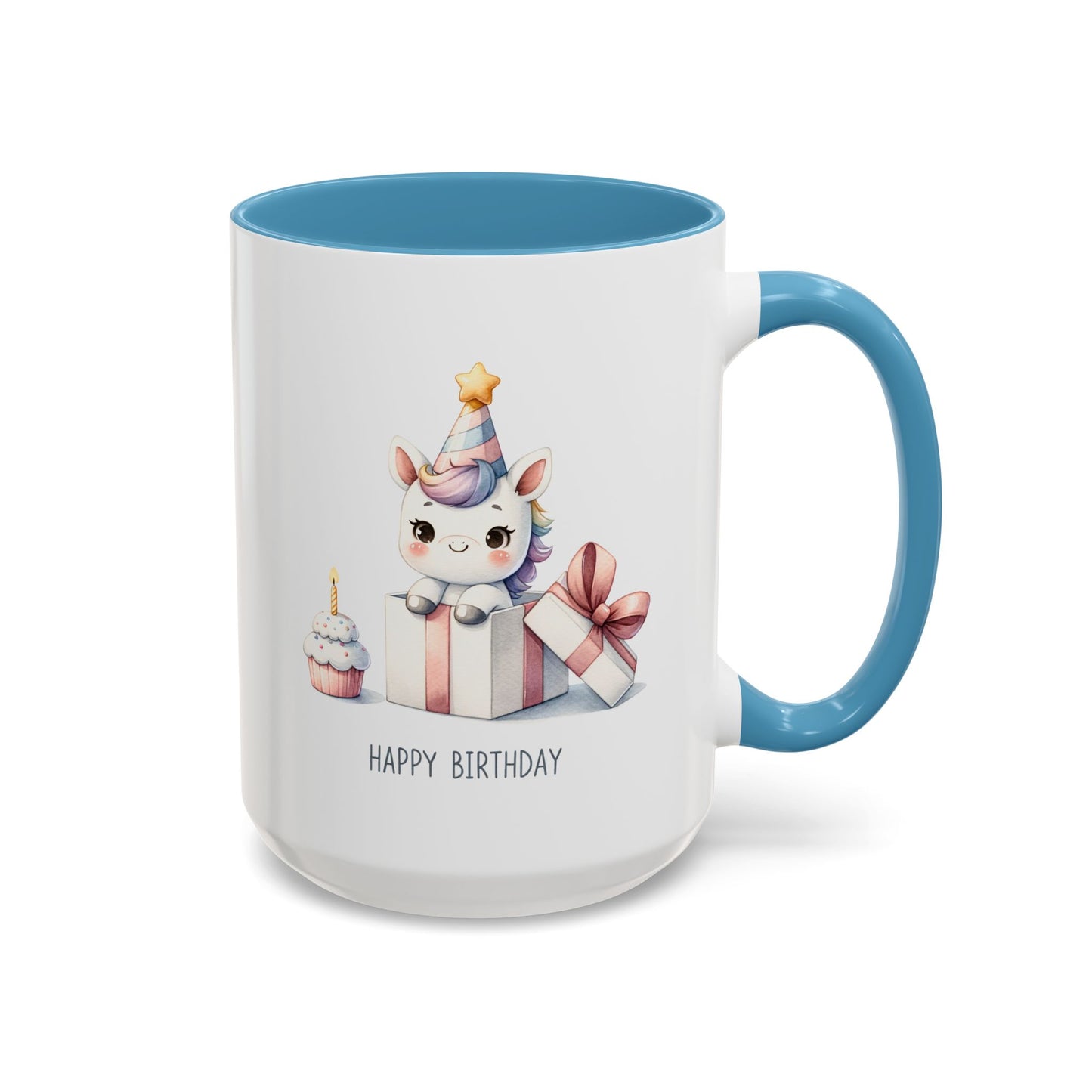 Birthday Mug - Unicorn With Present