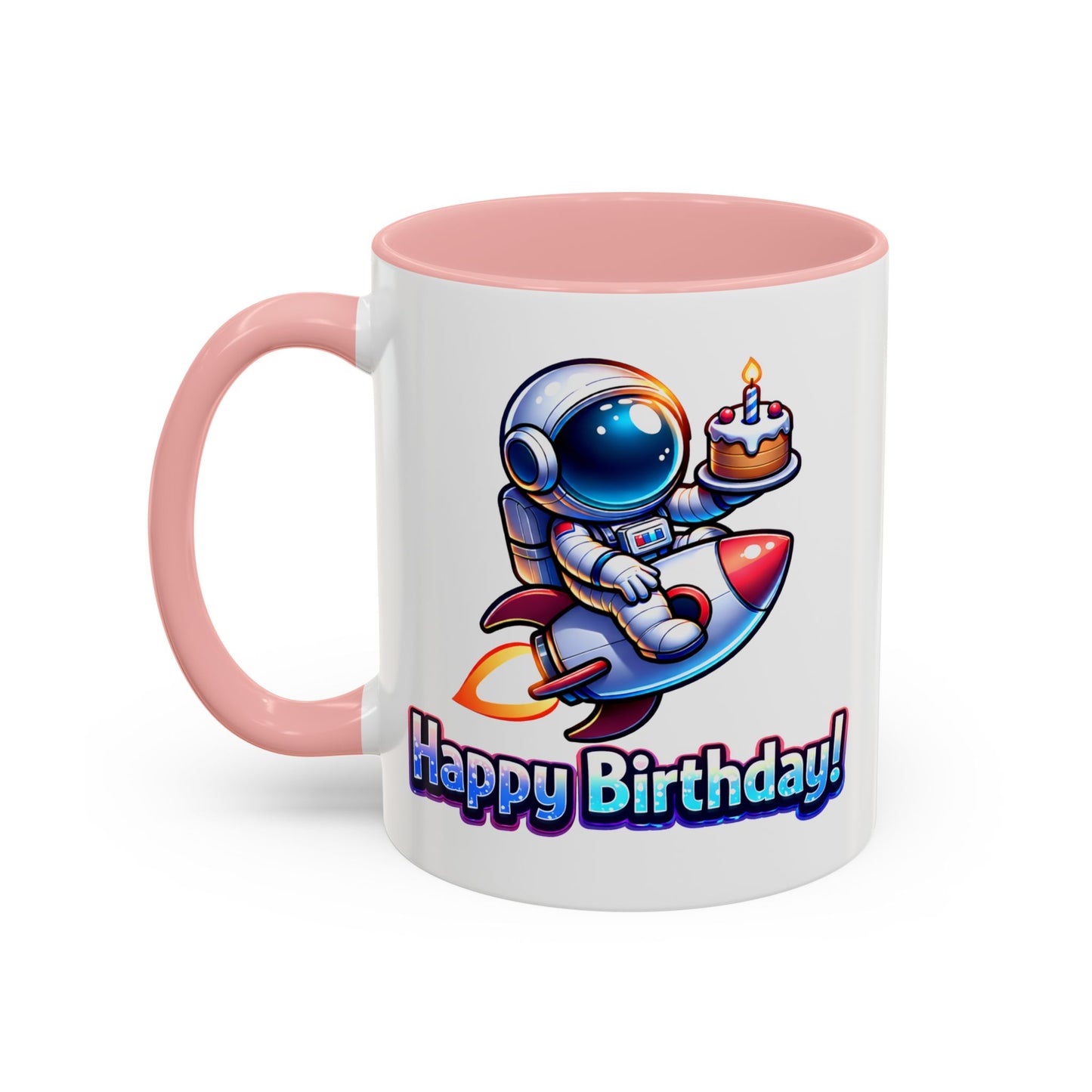 Birthday Mug - Astronaut Rocket