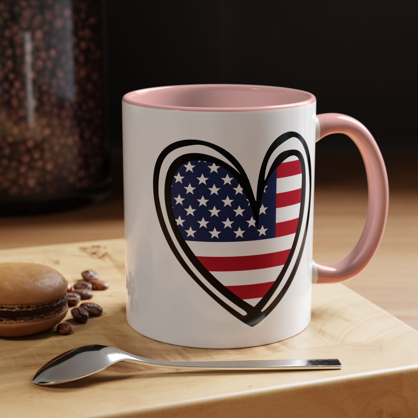 4th of July - Heart Flag