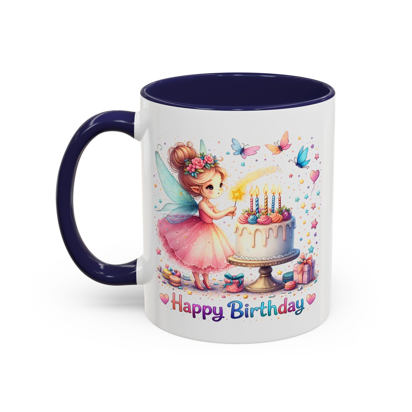 Birthday Mug - Fairy Butterflies
