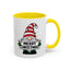 Christmas Mug - Merry Christmas Black Text Gnome Lights
