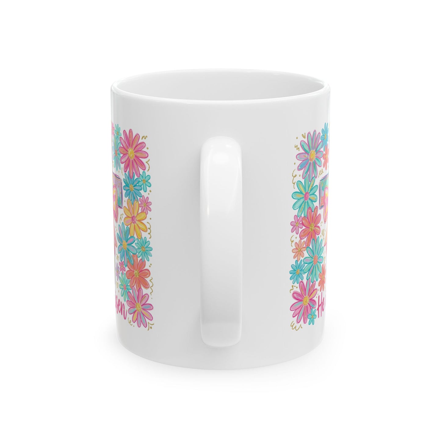 Easter Mug - He Is Risen Cross Bow