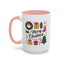 Christmas Mug - Merry Christmas Green Text Presents Tree Candy Cane