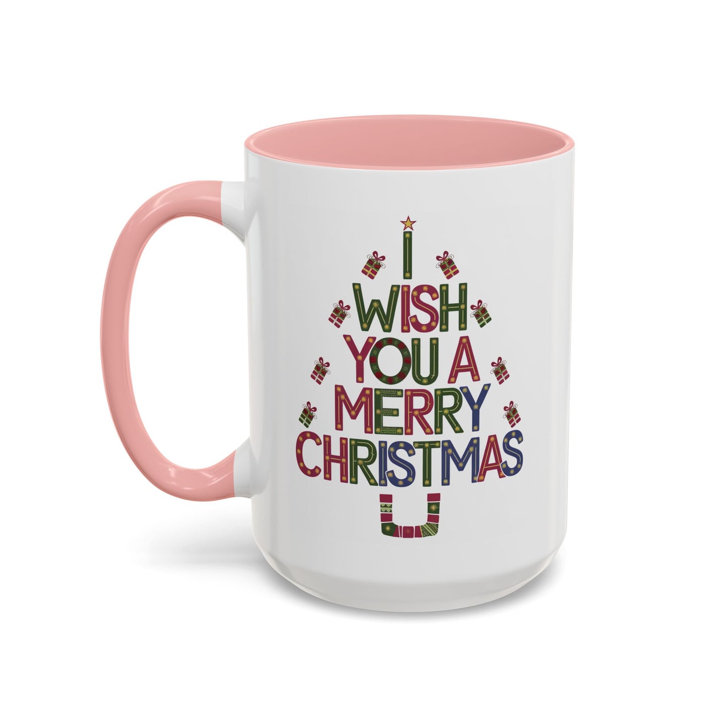 Christmas Mug - I Wish You a Merry Christmas Present Treee