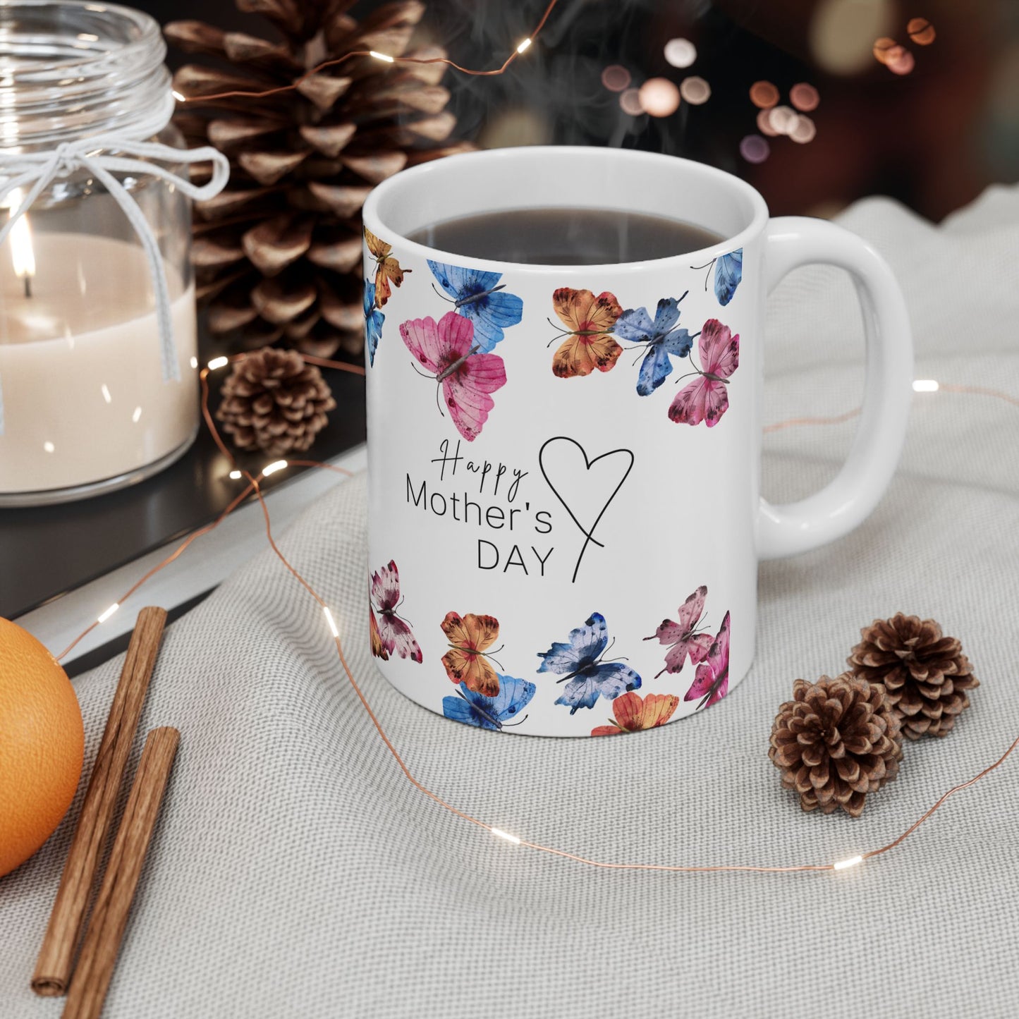 Mother's Day Mug - Happy Mother's Day Butterflies