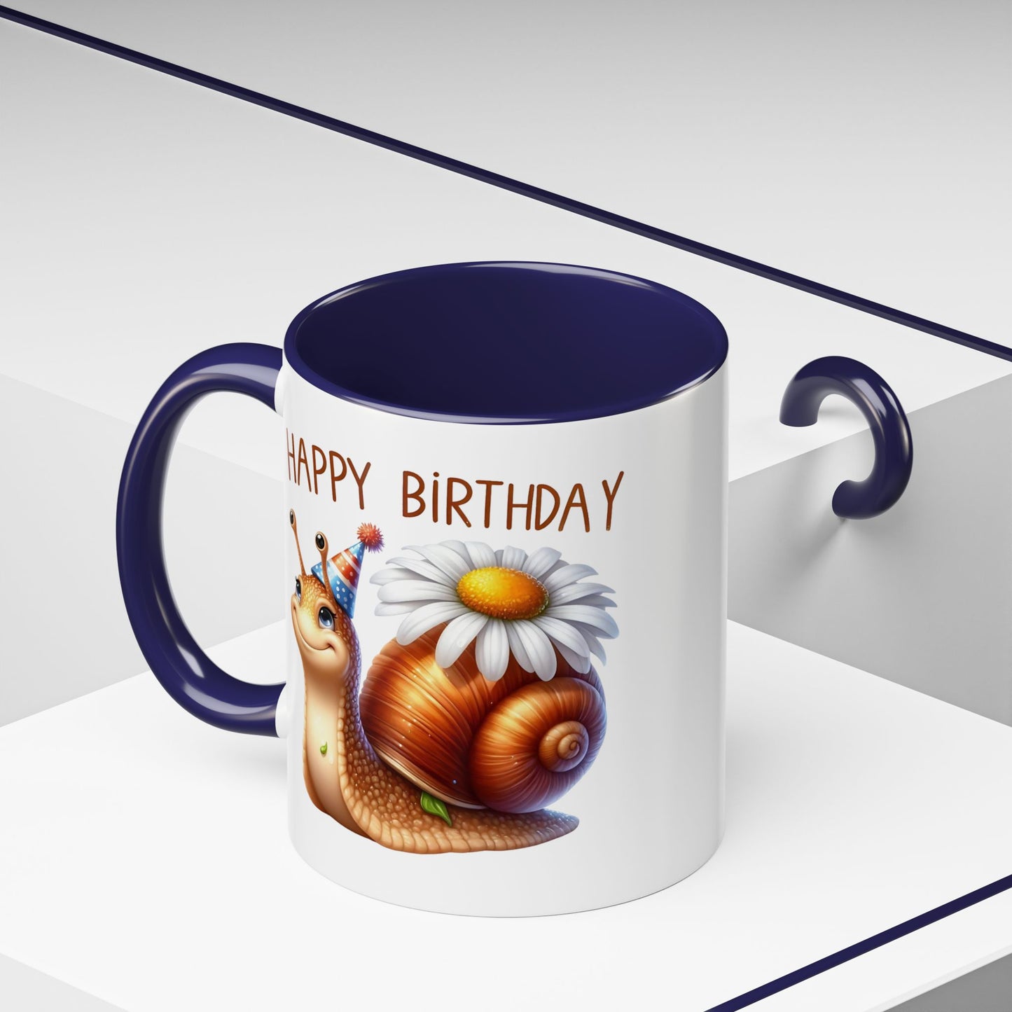 Birthday Mug - Snail Flower