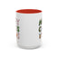 Christmas Mug - Merry Christmas Green Red & Gold Patterned Text