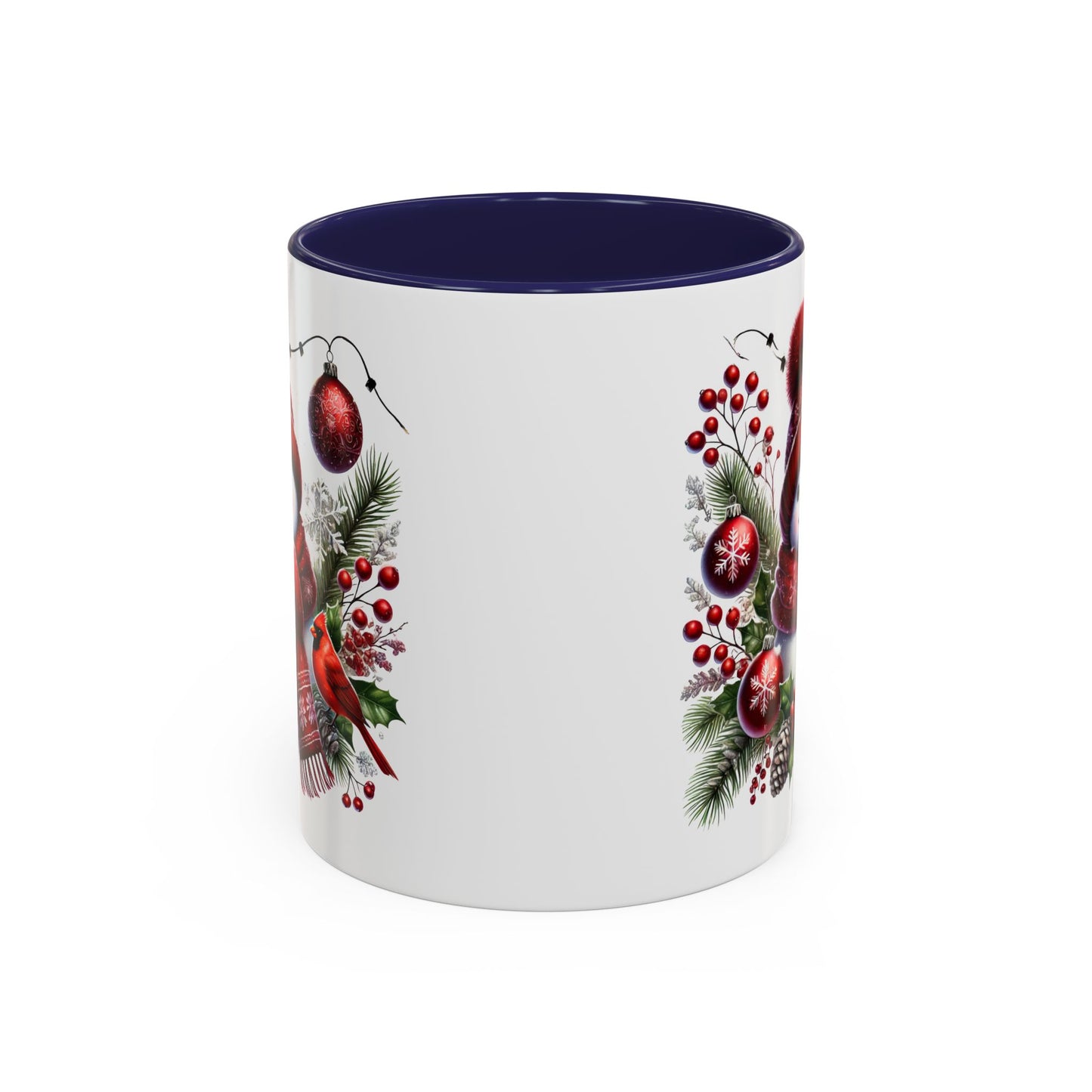 Christmas Mug - Burgundy Snowman