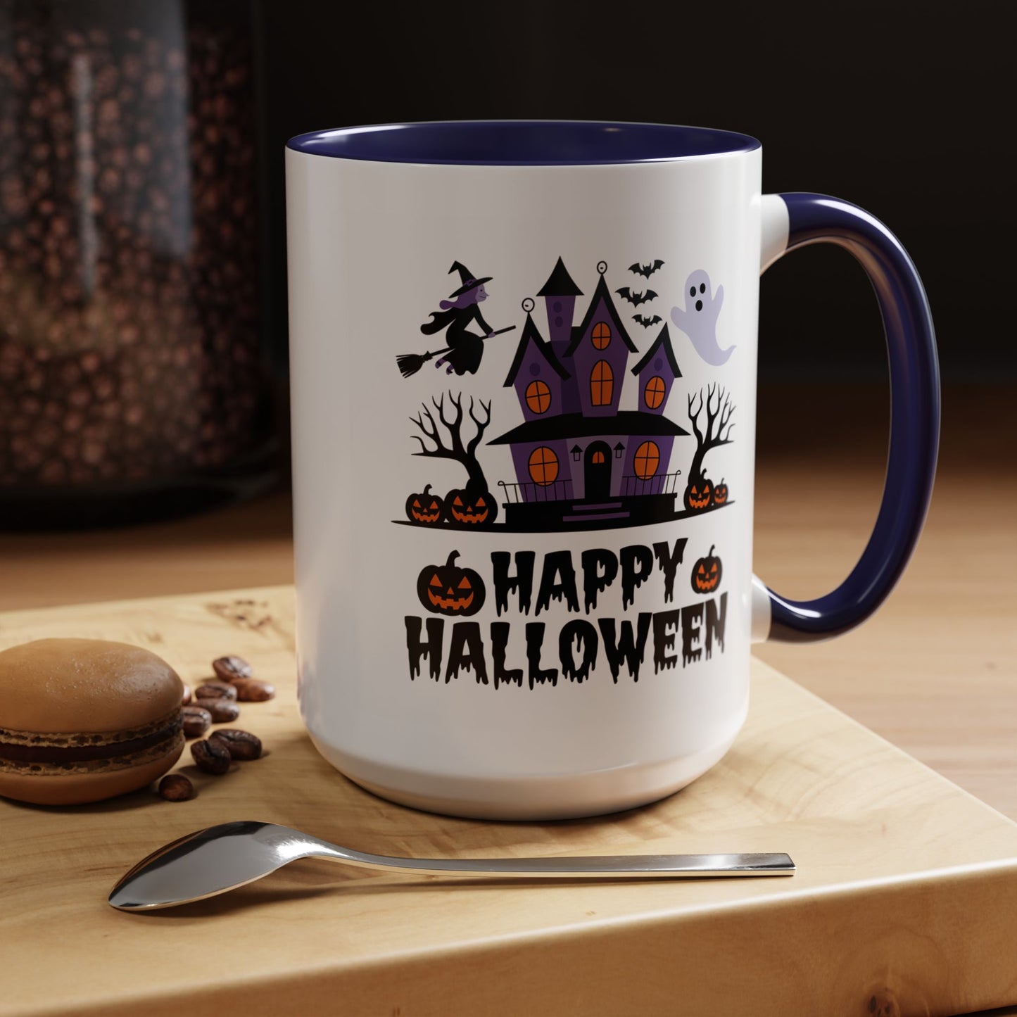 Halloween Mug - Happy Halloween Purple House