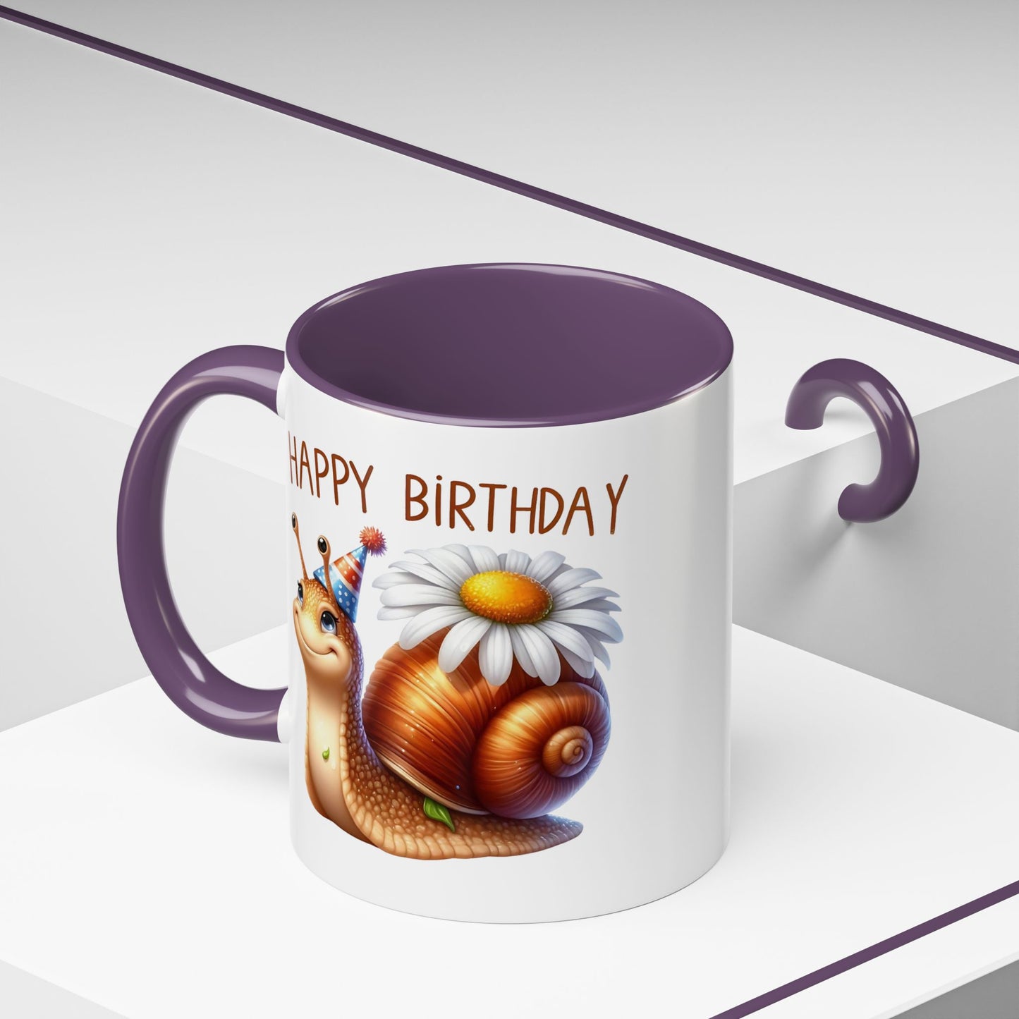 Birthday Mug - Snail Flower