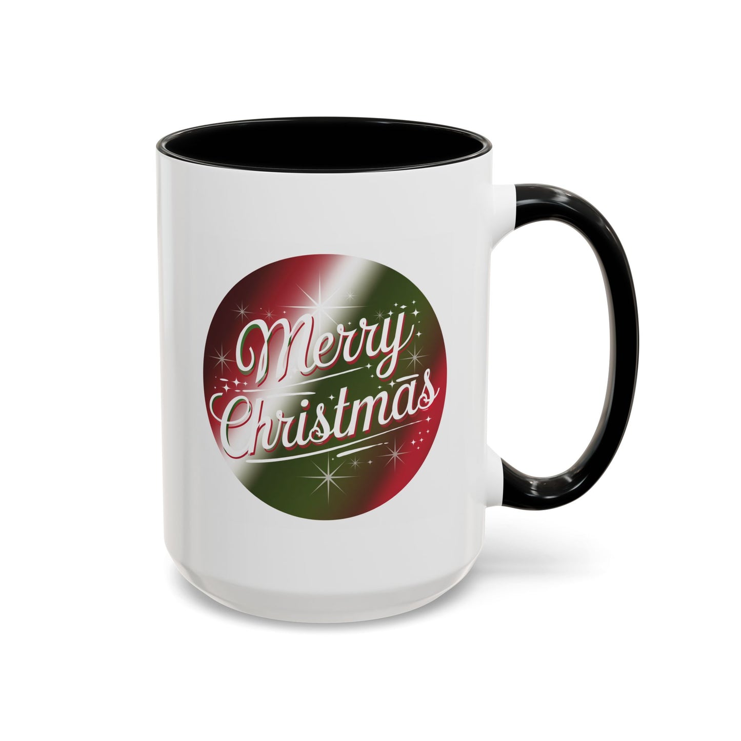 Christmas Mug - Merry Christmas White and Red Text Decoration