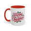 Christmas Mug - Merry Christmas Red Text Mistletoe