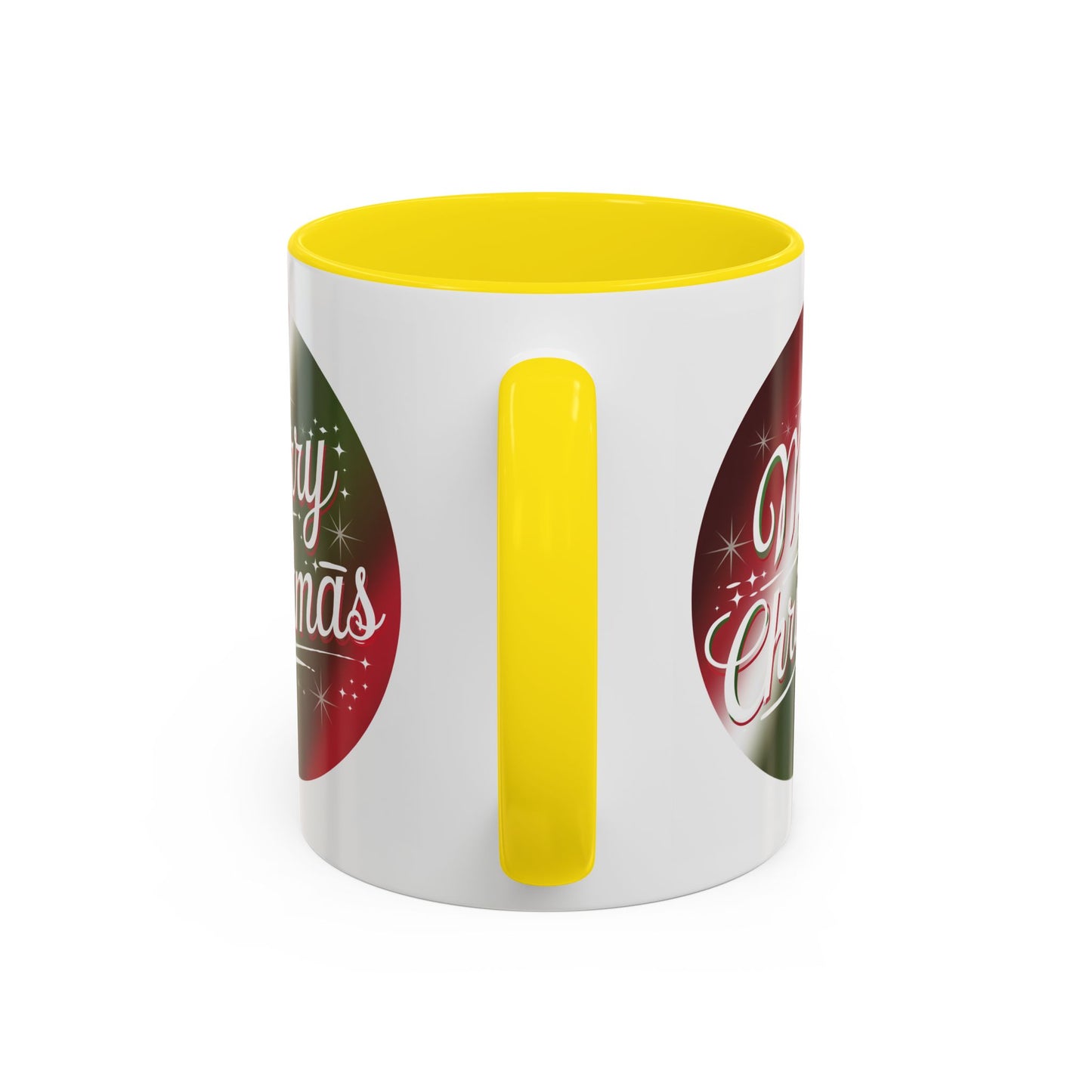 Christmas Mug - Merry Christmas White and Red Text Decoration