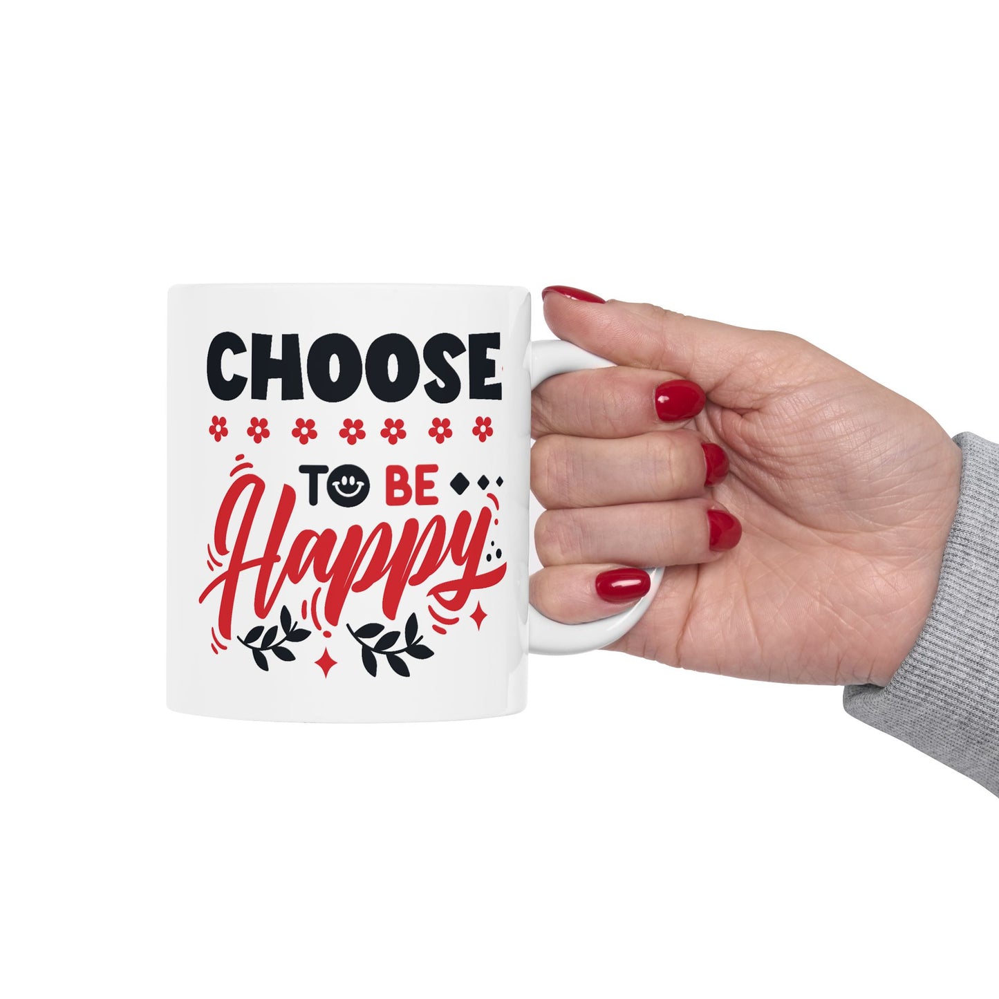 Wellness Mug - Choose To Be Happy Smiley