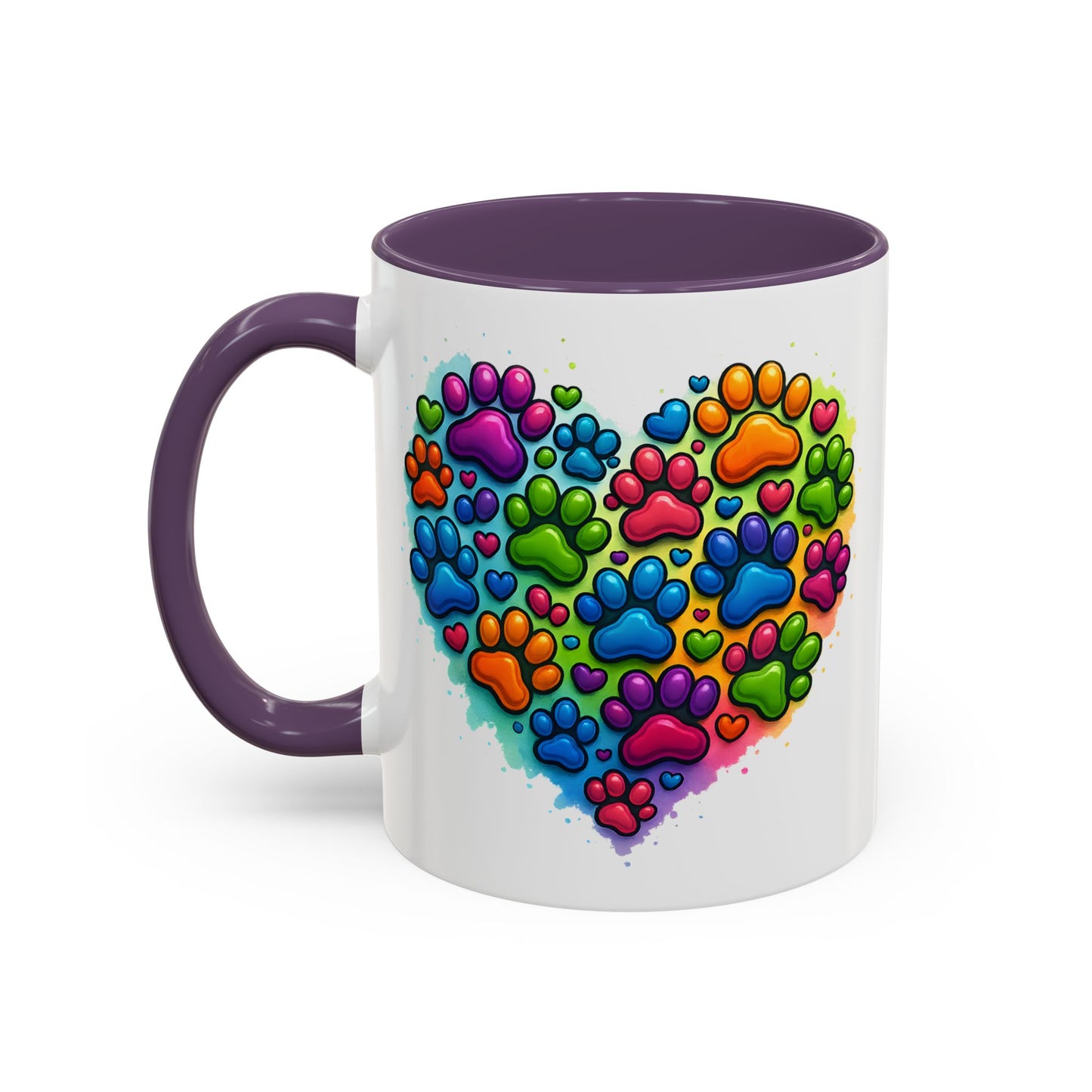 Animal Mug - Dog Paws Heart