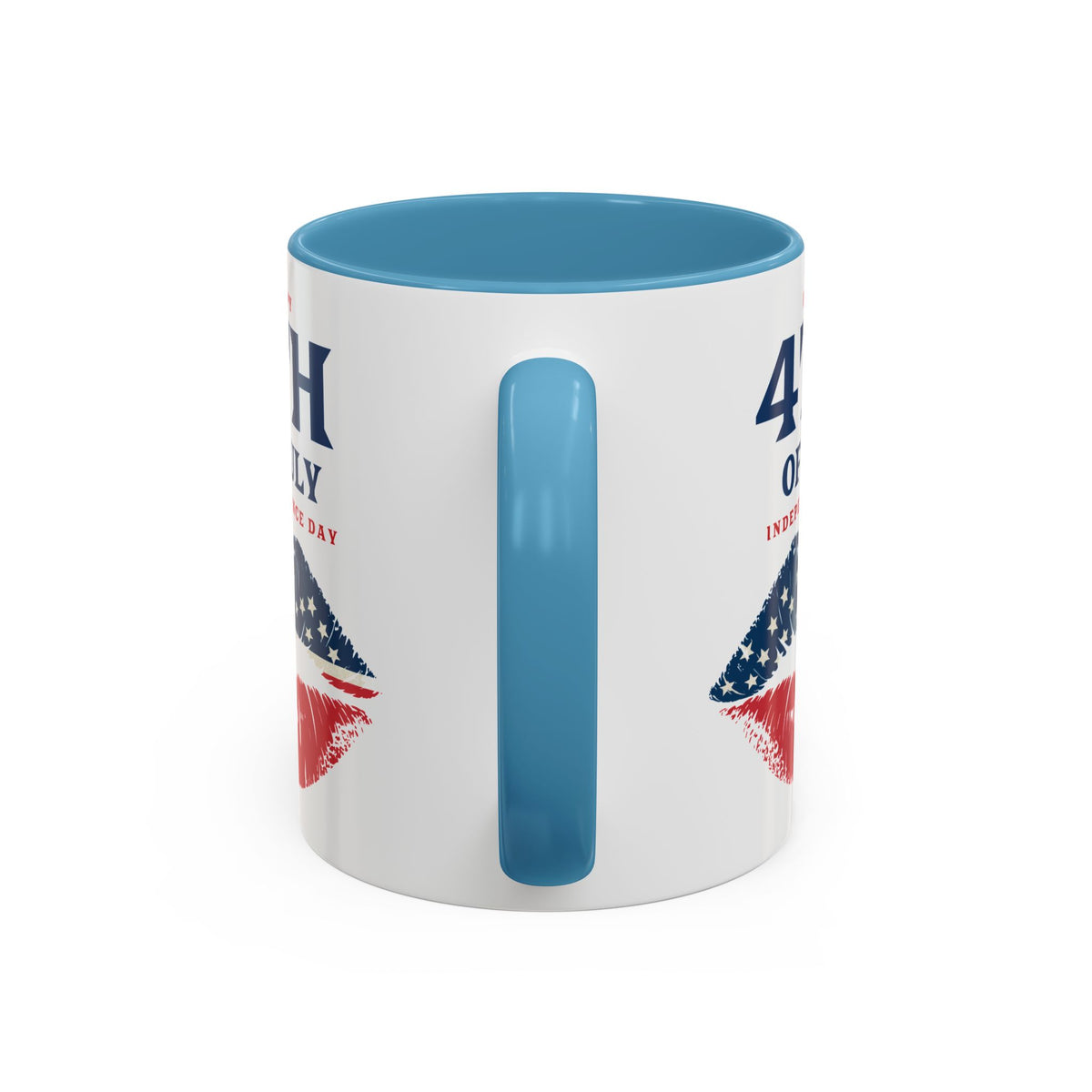 4th of July Mug - Happy 4th of July Flag Lips