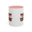 Christmas Mug - Merry Christmas Red & Green Text Hats Candy Canes