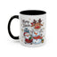 Christmas Mug - Merry Xmas Santa Snowman Reindeer