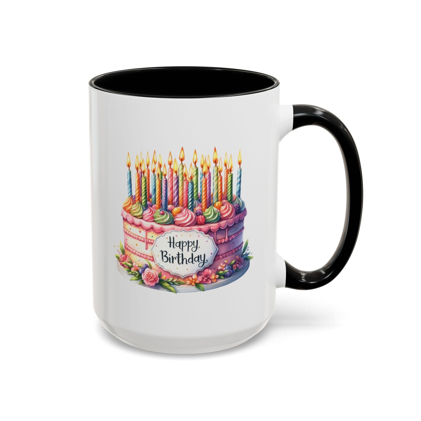 Birthday Mug - Happy Birthday Large Cake With...