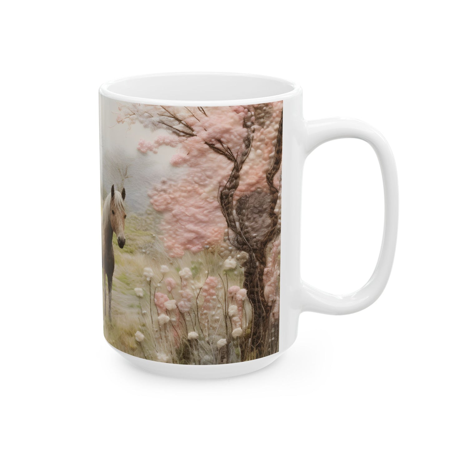 Artistic Mug - Felted Hourse 5